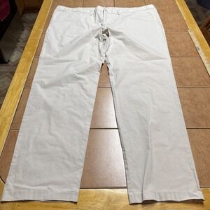 STANTT Performance Chino Pant Sz 48 x 32.5 European Fine Poplin Sand Beige Golf